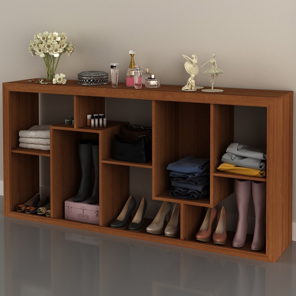 Aparador/Estante  Amendoa E1712 - Tecno Mobili em Oferta na Shopee