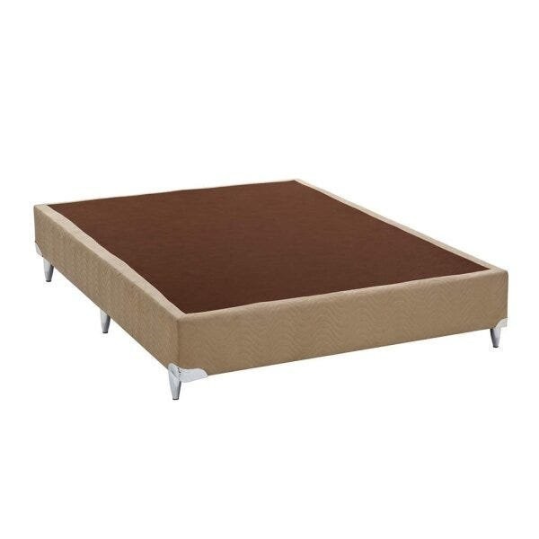 Base Box Casal 30x138x188cm Ortobom Bege em Oferta na Shopee
