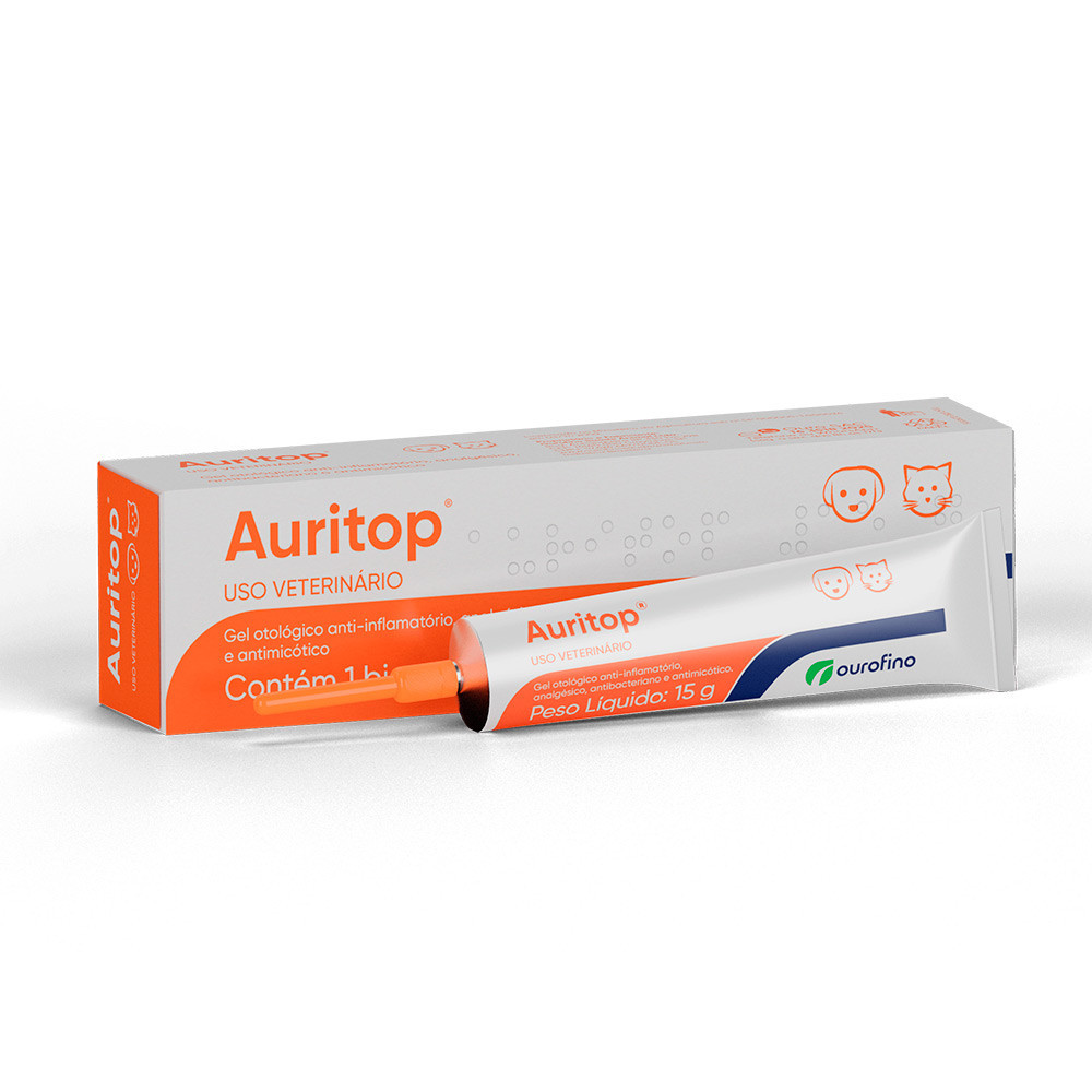 Auritop Gel Otológico Ourofino 15g em Oferta na Shopee