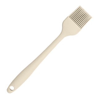 Pincel culinário de Silicone e fios de aço no interior 20,5cm Bege Para untar em Oferta na Shopee
