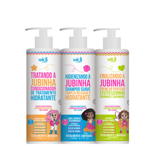 Kit Widi Care Infantil Jubinha Shampoo, Condicionador, Creme de Pentear Levinho em Oferta na Shopee