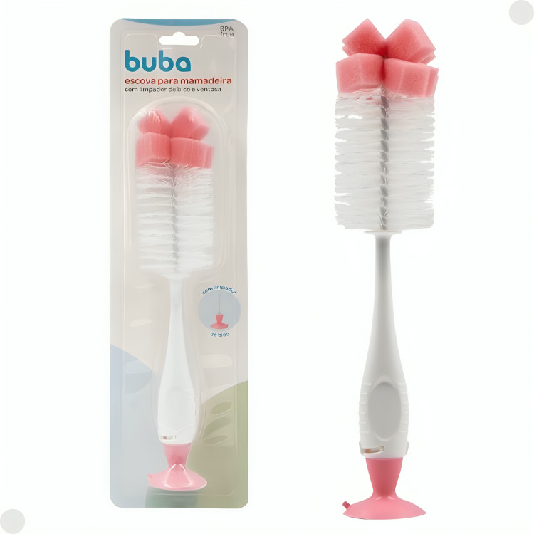 Limpa Mamadeira Com Ventosa e Limpa bico 14978- Buba em Oferta na Shopee