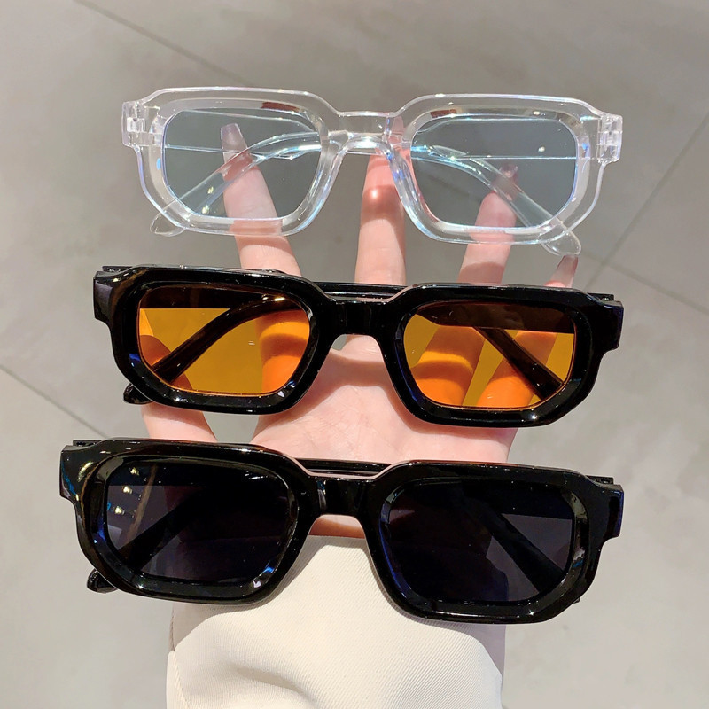 Moda Tendência Pequeno Quadro Quadrado Óculos De Sol Para Homens E Mulheres Personalidade Retro Hip Hop Ao Ar Livre UV D em Oferta na Shopee