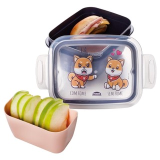 Marmita Hermética Lancheira Cute Pets Bichinhos Plasútil em Oferta na Shopee