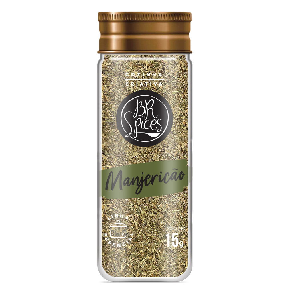 Manjericão BR Spices Vidro 15G em Oferta na Shopee