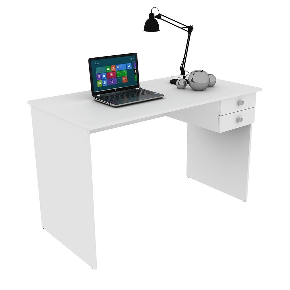 Imagem Mesa para Escritório Home Office ME4165 MDP Branco G69 - Gran Belo