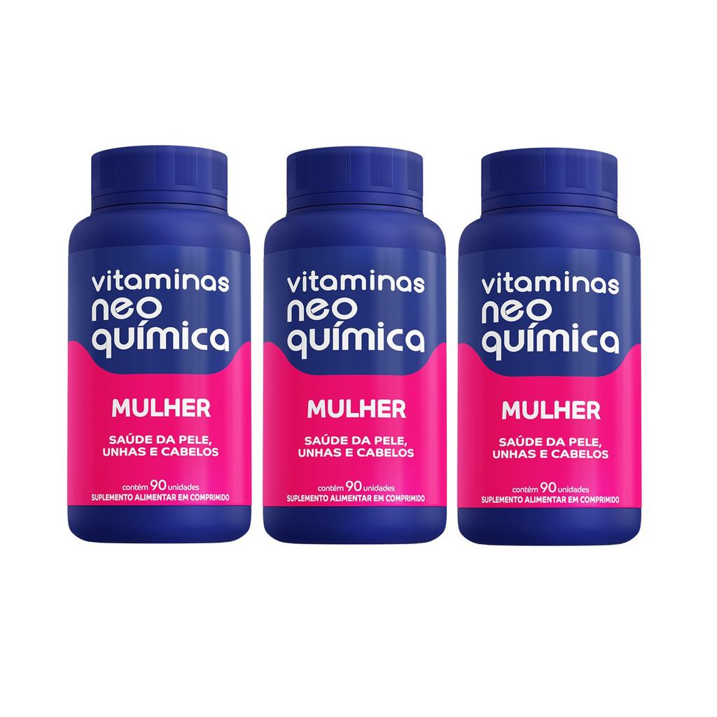 Kit 3 Vitamina 90 Cápsulas Mulher - Neo Química