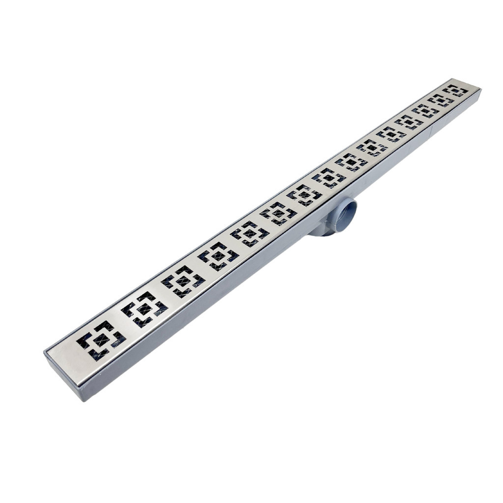 Ralo Ralo Escoamento Lavabo Dubai 5x70 Inox com Tela Cinza