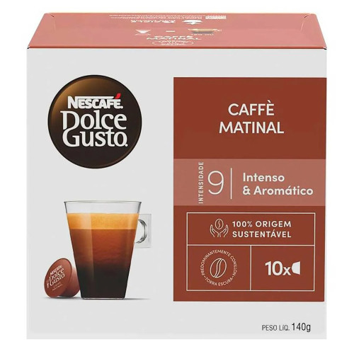 Café em Cápsula Nescafé Dolce Gusto Caffe Matinal 10 Cápsulas em Oferta na Shopee