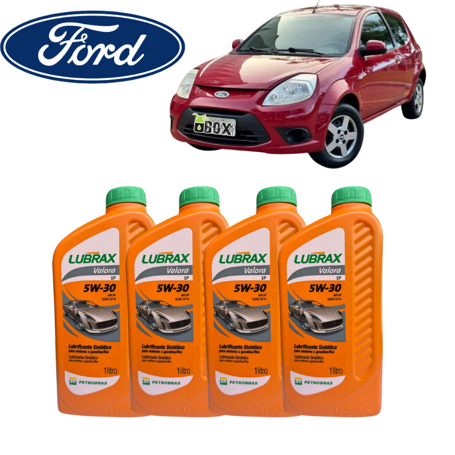 KIT TROCA DE ÓLEO 5W30 LUBRAX + FILTROS( FORD KA 1.0 e 1.6 2009) — imagem 2 de 2