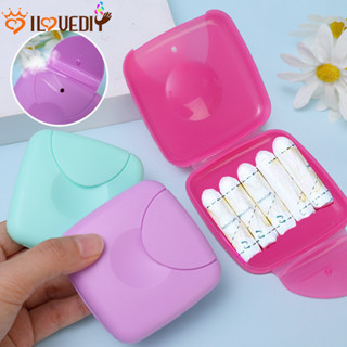 Caixas De Armazenamento De Absorventes Higiênicos-Acessórios De Viagem-Estojo De Algodão-Caixa Joias De Cartão-Recipient em Oferta na Shopee