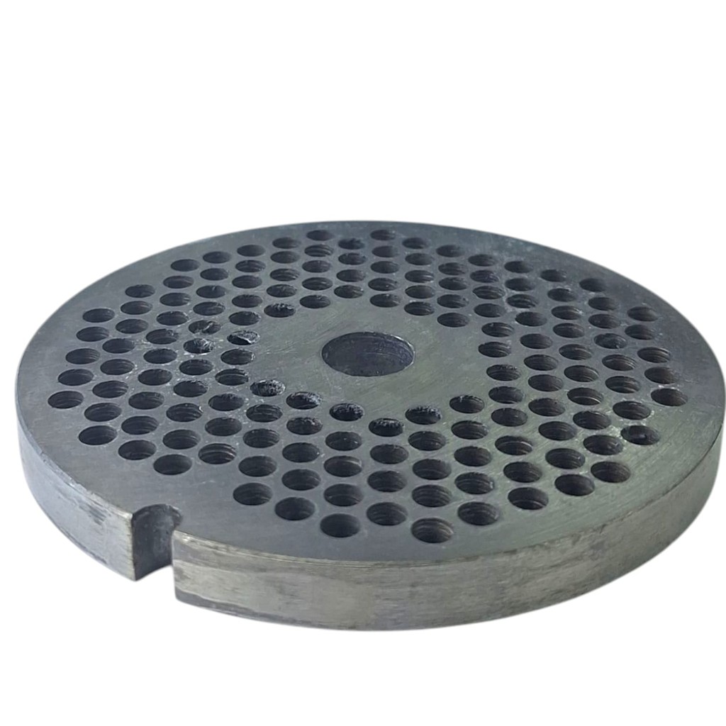 DISCO DE MOEDOR DE CARNE BOCA 32 COM FURO 5MM 32/05 AÇO CARBONO REDE PARA MOEDOR DE CARNE