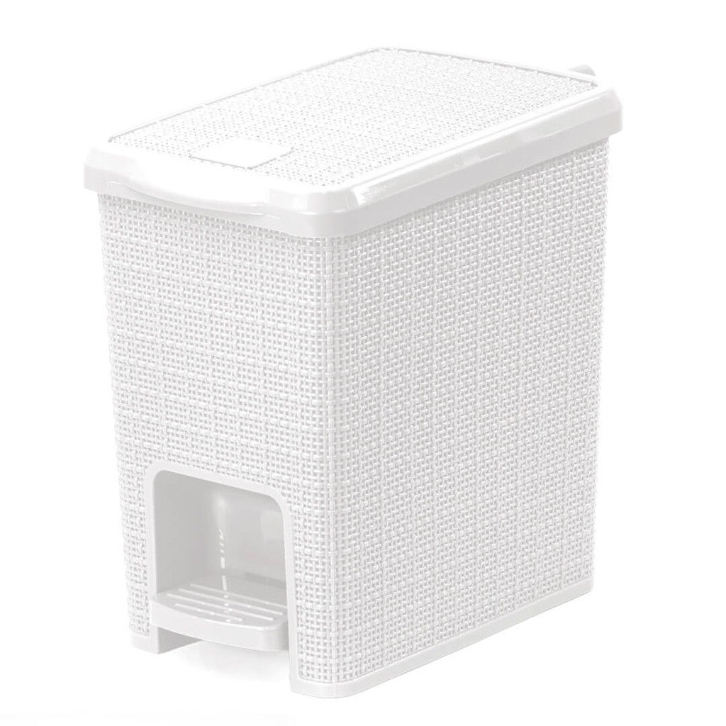 LIXEIRA JUTA RETANGULAR COM PEDAL 6 LITROS em Oferta na Shopee