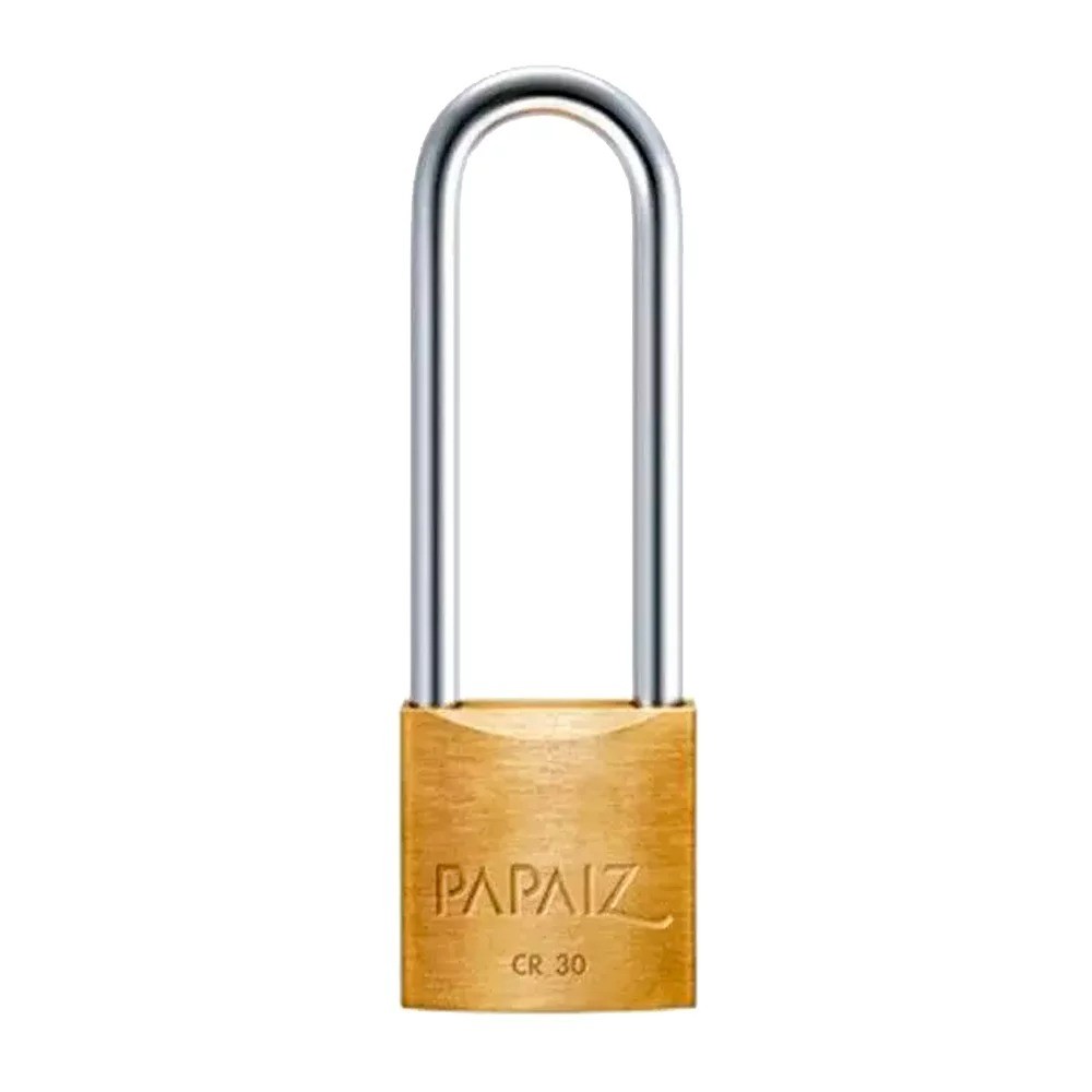 Cadeado Latão Haste Longa 30Mm - Papaiz