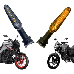 Kit Par Pisca Led Seta Yamaha Mt03 Mt07 Mt09 Fz150