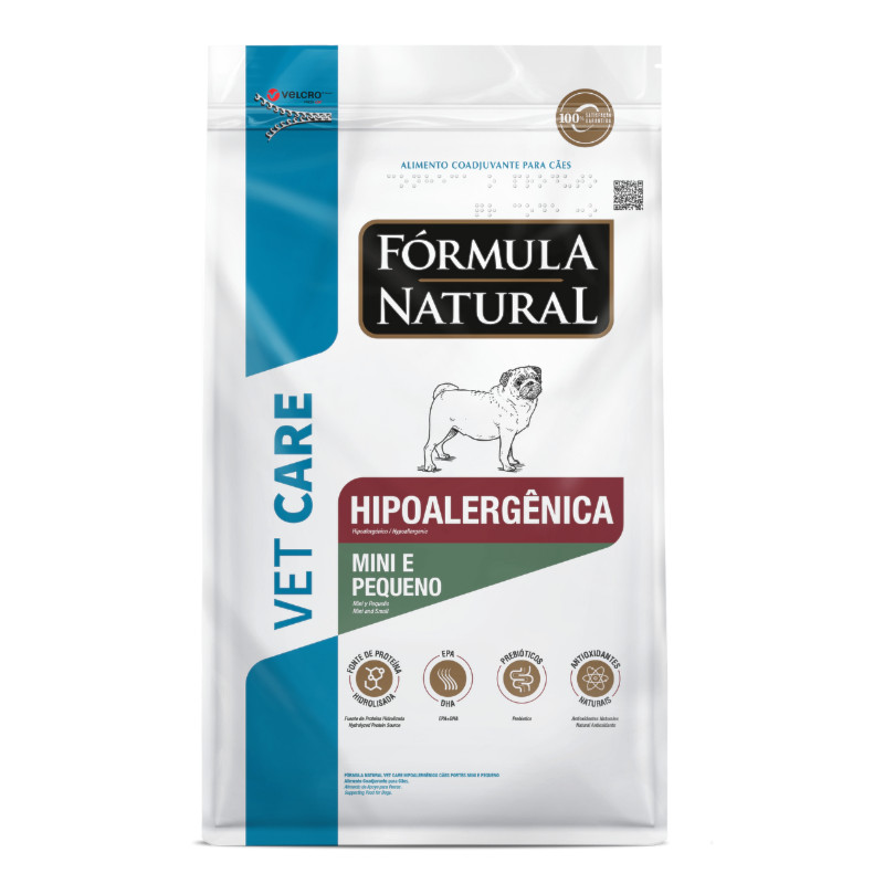 Ração Fórmula Natural Vet Care Hipoalergênica para Cães de Porte Mini e Pequeno 2 kg em Oferta na Shopee