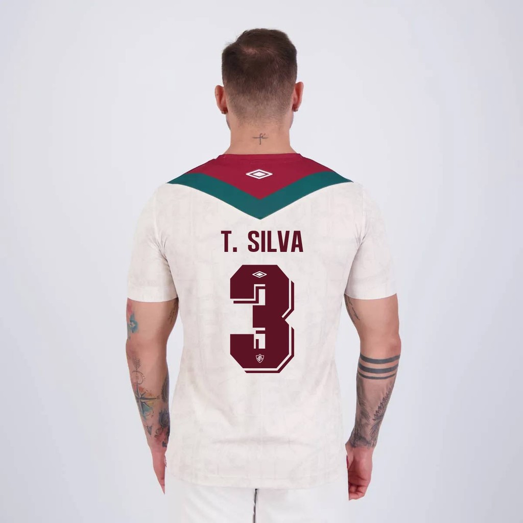 Camisa Umbro Fluminense III 2024 3 Thiago Silva em Oferta na Shopee