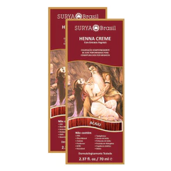 Henna Creme Surya Brasil Acaju | Kit com duas unidades