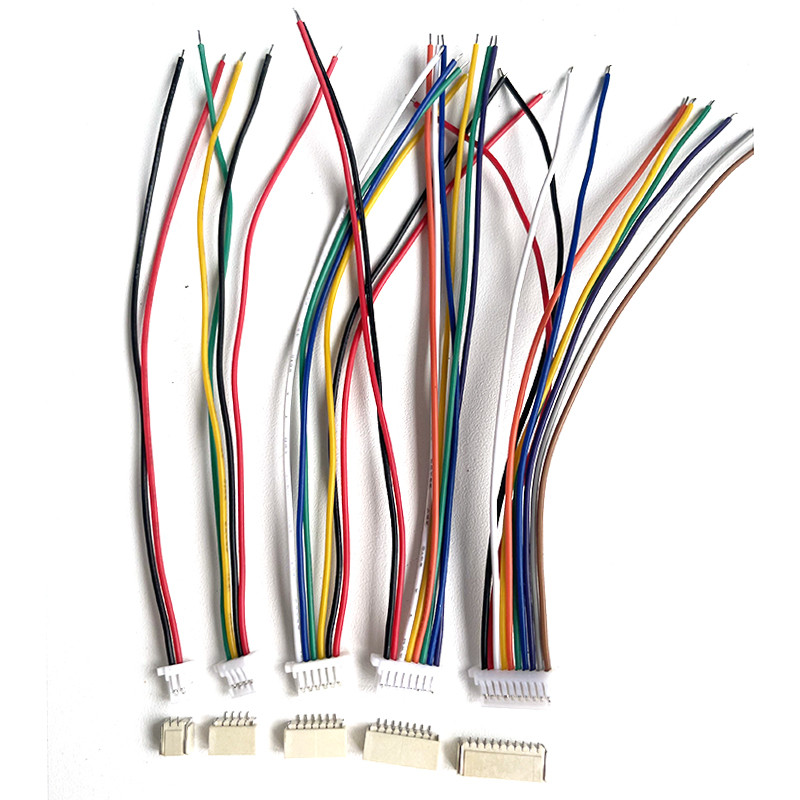10 Conjuntos JST SH 1.0mm Conector De Cabo De Fio SMD Soquete Horizontal 28AWG 100mm 2P 3P 4P 5P 6P 7P 8P 9P 10P Termina
