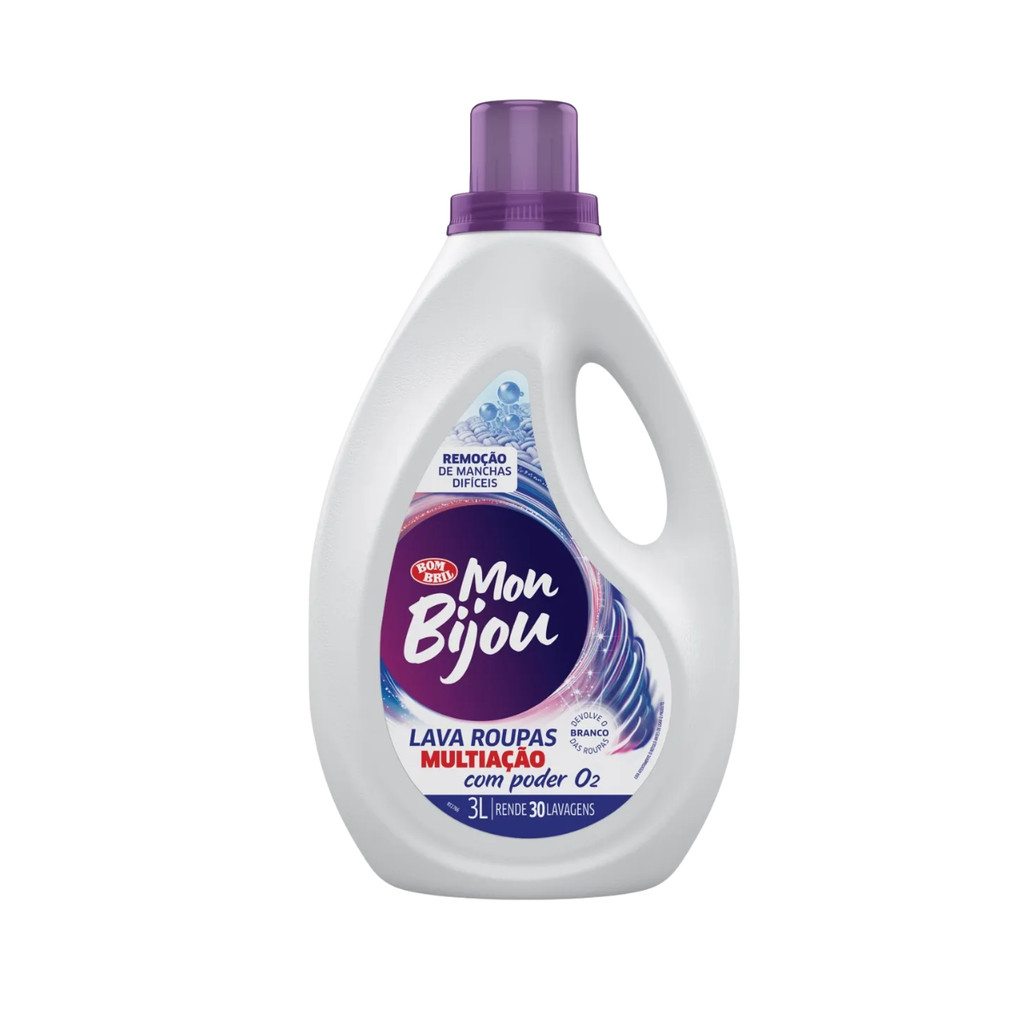 Lava Roupa Multiação com Poder Action 3L Mon Bijou - Home & Living