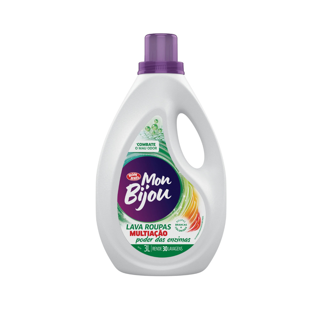 Lava Roupa Multiação com Poder Fresh 3L Mon Bijou