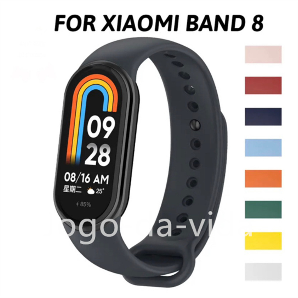 Novo Pulseira de Silicone Para Smartwatch Xiaomi Mi Band 8/9 Relógio MiBand Sport