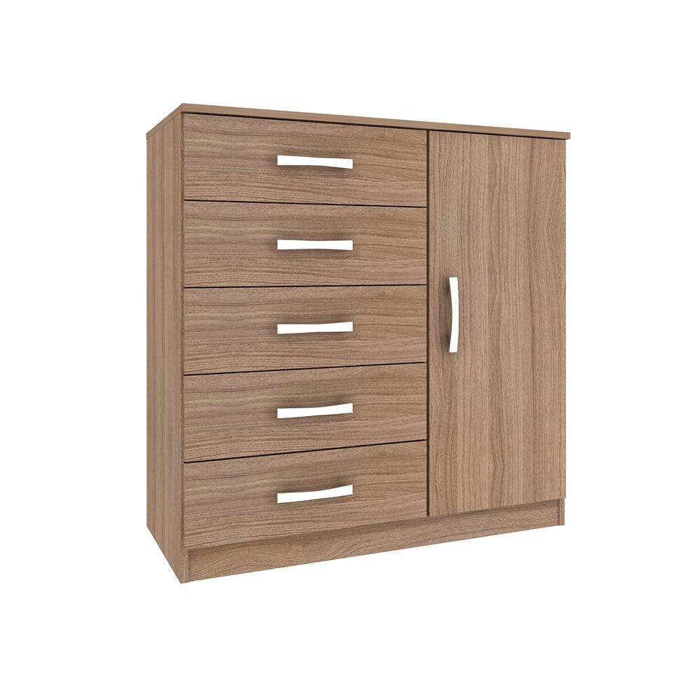 Cômoda Zurique 1PT 5GV Demolição em Oferta na Shopee