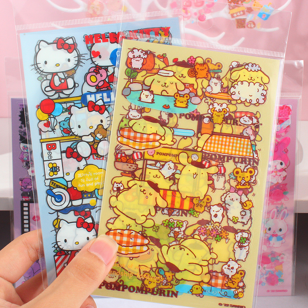 Adesivos Sanrio PET DIY De Material Decorativo em Oferta na Shopee