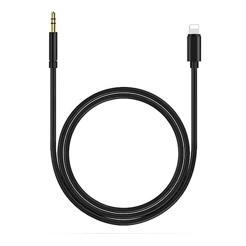 Cabo Lightning Auxiliar 3.5mm Áudio P2 iPhone Preto em Oferta na Shopee