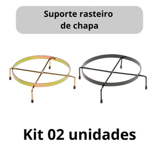 Kit 02 Suportes para vaso de plantas rasteiro de chapa em Oferta na Shopee