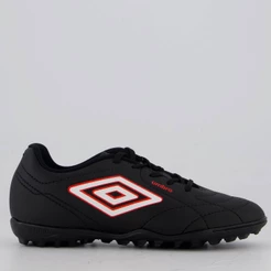 Chuteira Umbro Class Footballer Society Juvenil Preta e Branca