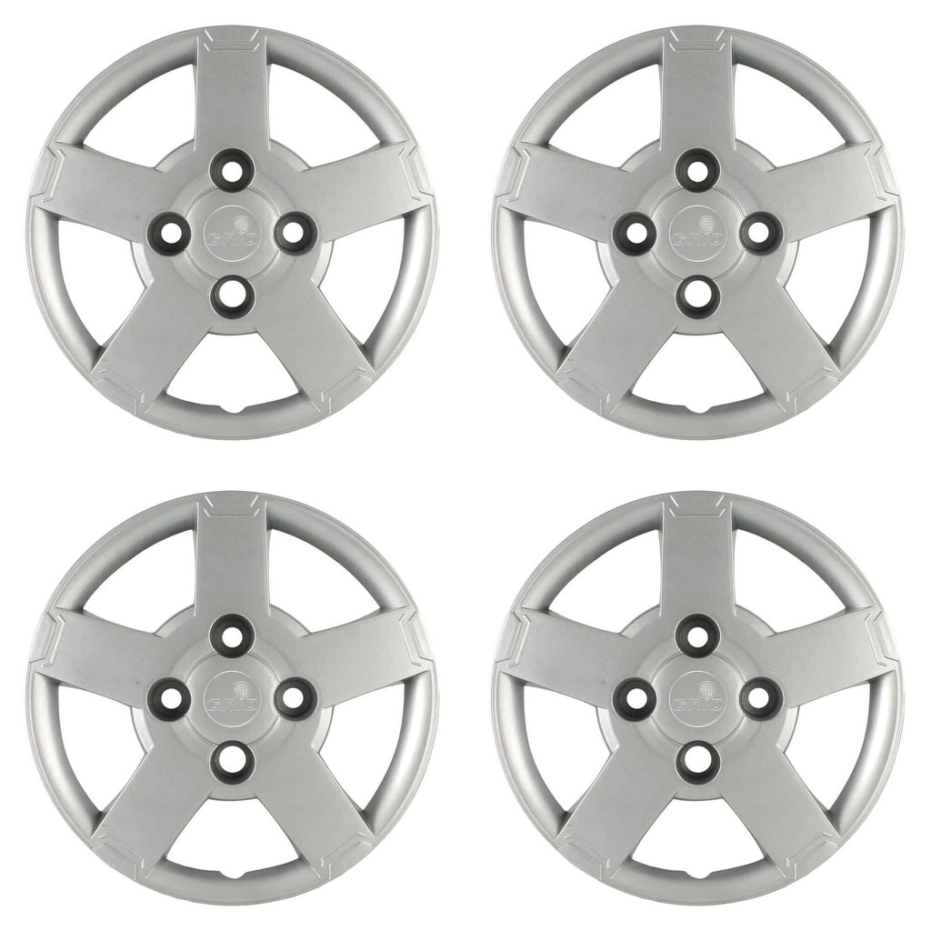 Calota Aro 13" cor Prata Modelo Ka 2008/2012 (Jogo c/ 4 Calotas) Grid - 013CB-PTA-E