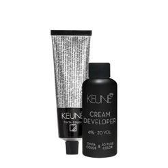 Kit Keune Tinta Color Castanho Claro 5 e Oxidante Cremoso Tinta Color & So Pure Color 6% 20 vol (2 produtos)