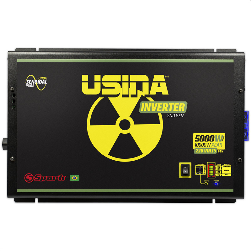 Inversor 5000W Usina 24V 220V transforme 24V em 220V