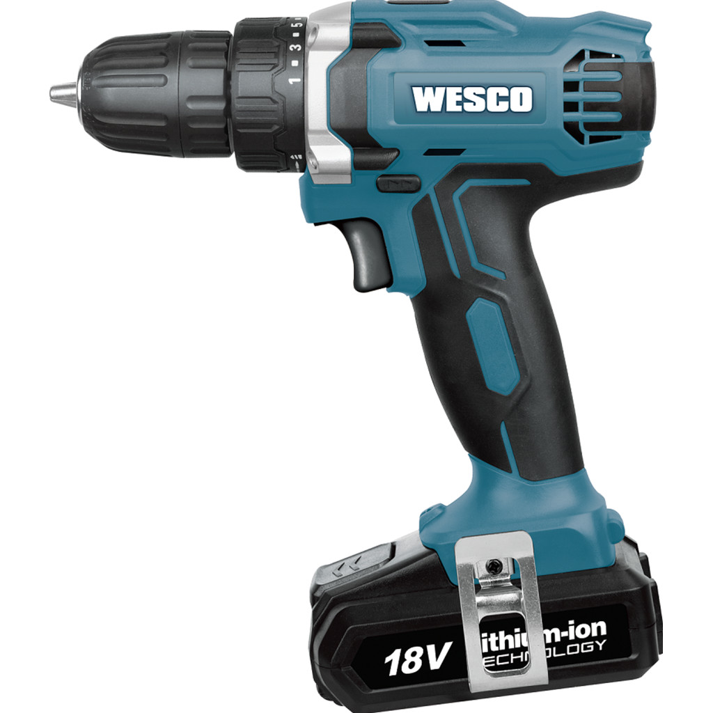 Parafusadeira e Furadeira 10mm 18V com Bateria Recarregável Potente e Versátil - Wesco