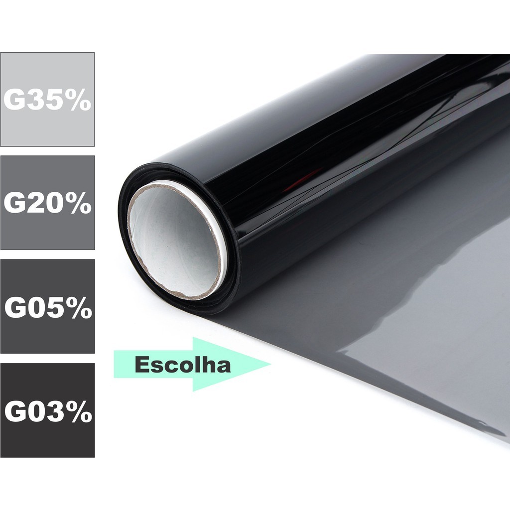 Insulfilm Anti Risco G3% G5% G20% G35% Insulfilme Pelicula Automotiva Residencial