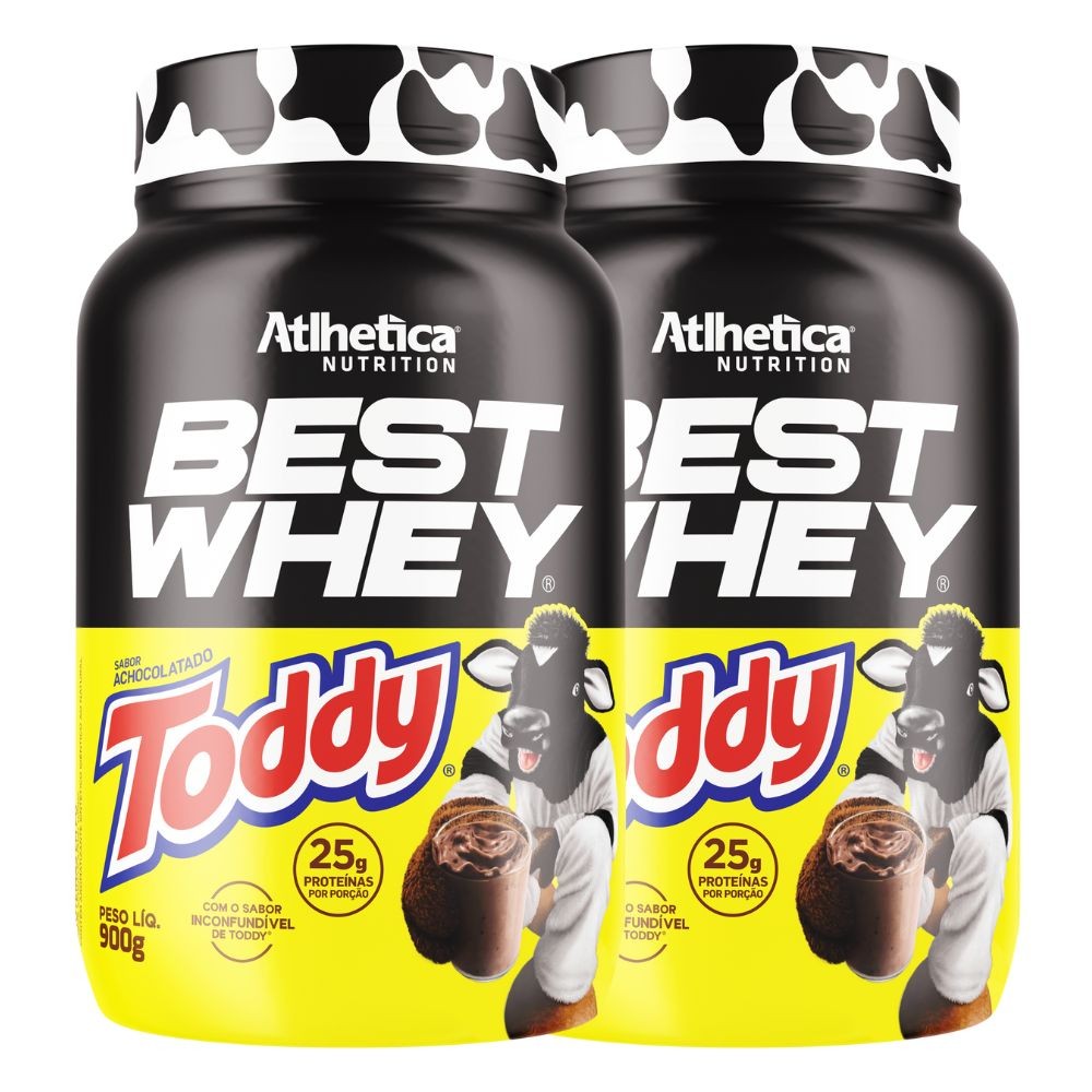 Kit 2 Best Whey Protein Isolado Hidro Toddy 900g - Atlhetica
