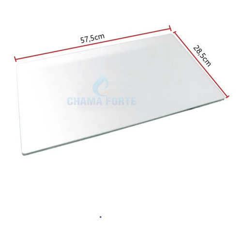 Vidro Reposição Interno Compativel C/ Forno Do Fogão  Dako Supreme Glass 5 Bocas 575x285