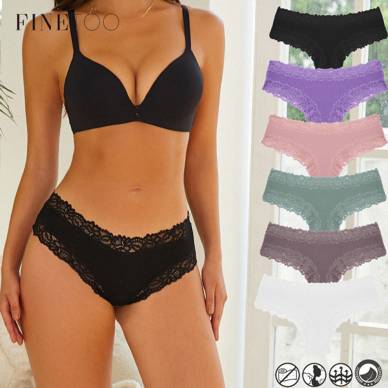 Finetooo Calcinha De Algodão Sem Costura Para Mulheres Confortável S-XL em Oferta na Shopee