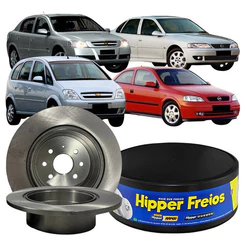 Par Disco Freio Traseiro Solido Gm Astra Meriva Vectra