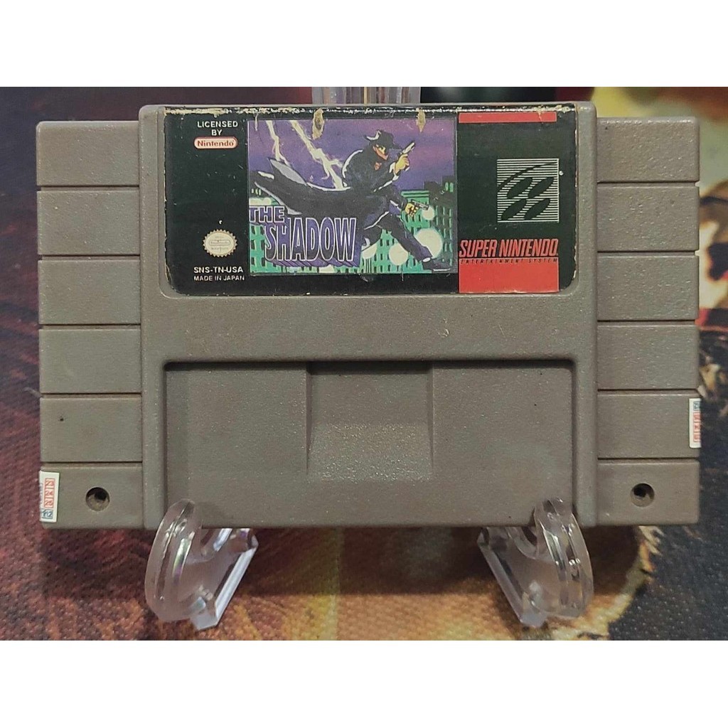 Jogo The Shadow REPRO RARO NOVA Super Nintendo Snes Funcionando 100% , game, fita, cartucho.