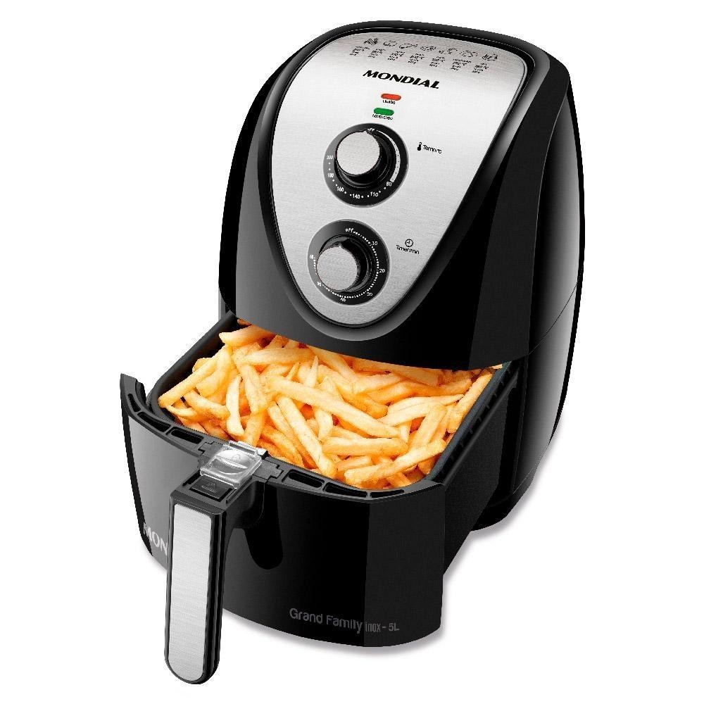 Fritadeira Elétrica Air Fryer 5 Litros AFN50BI Mondial Preta 127V - Home Appliances