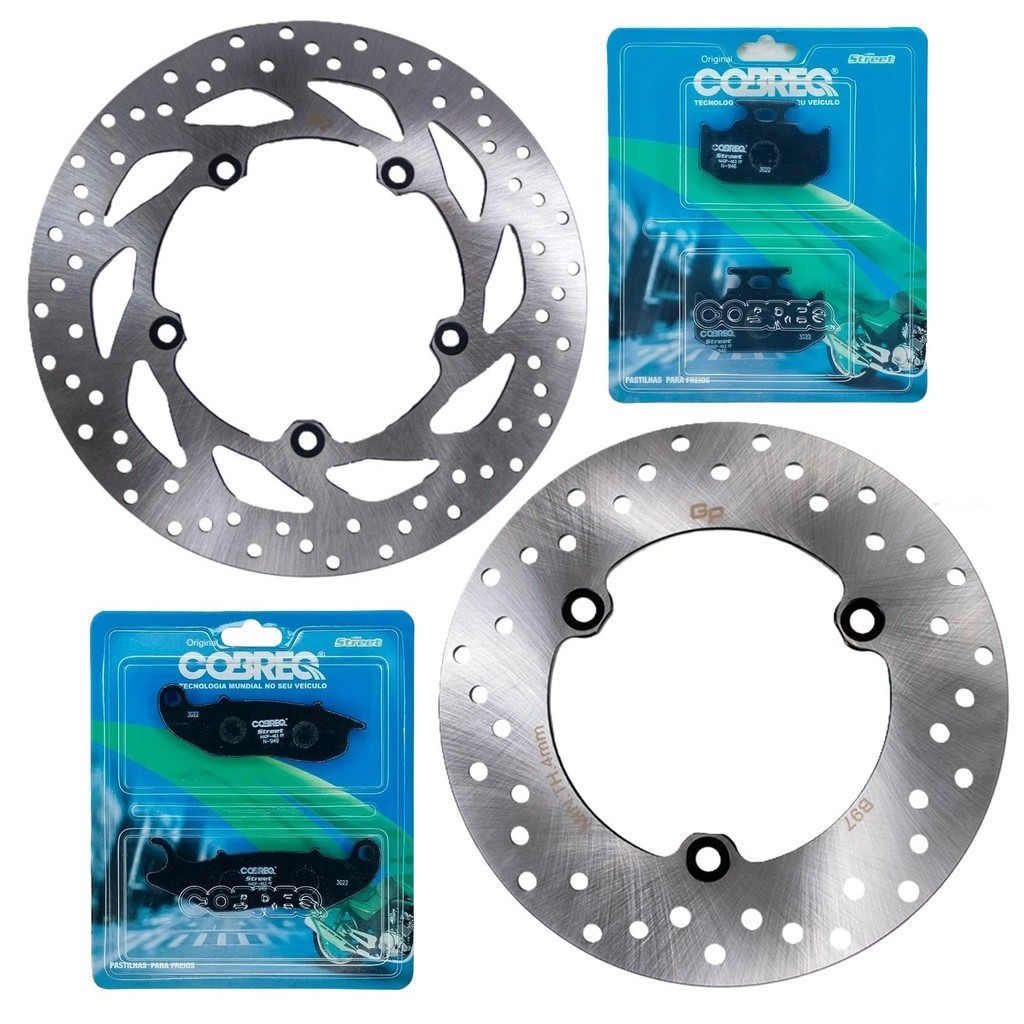 Kit Discos de Freio Fz25 250 Abs 2018-2026 + Pastilhas Cobreq