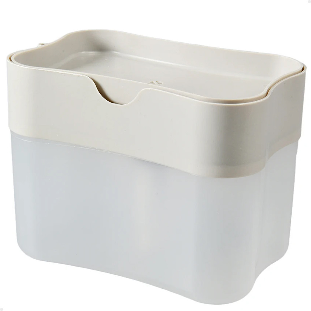 Dispenser Porta Detergente e Porta Esponja 2 em 1 Lorben