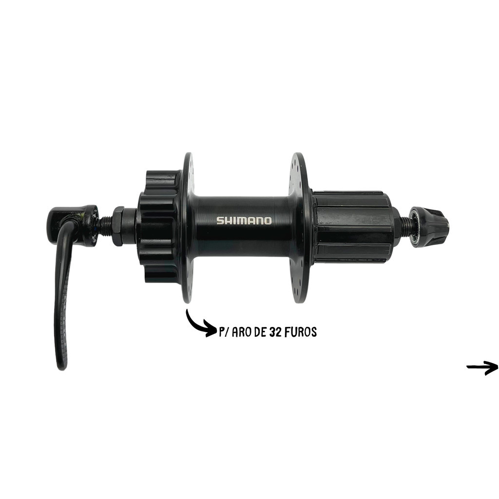 CUBO TRASEIRO SHIMANO TOUNEY TX FH-TX506 32 FUROS P/ ROTOR 6 PARAFUSOS C/BLOCAGEM - 8V / 9V / 10V COMPATÍVEL COM 11V MTB em Oferta na Shopee