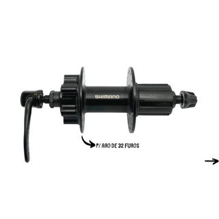 CUBO TRASEIRO SHIMANO TOUNEY TX FH-TX506 32 FUROS P/ ROTOR 6 PARAFUSOS C/BLOCAGEM - 8V / 9V / 10V COMPATÍVEL COM 11V MTB em Oferta na Shopee