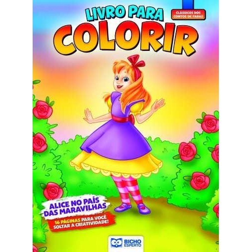 Colorir Clássicos - Alice no País das Maravilhas em Oferta na Shopee