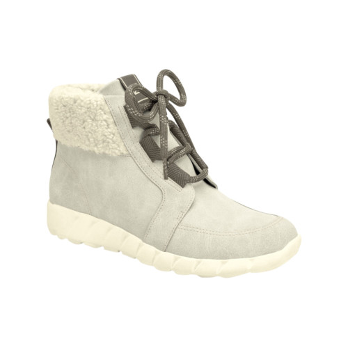 Bota Feminina Piccadilly Off White com Detalhe em Pelo Tricô Confortável e Estilosa para o Inverno