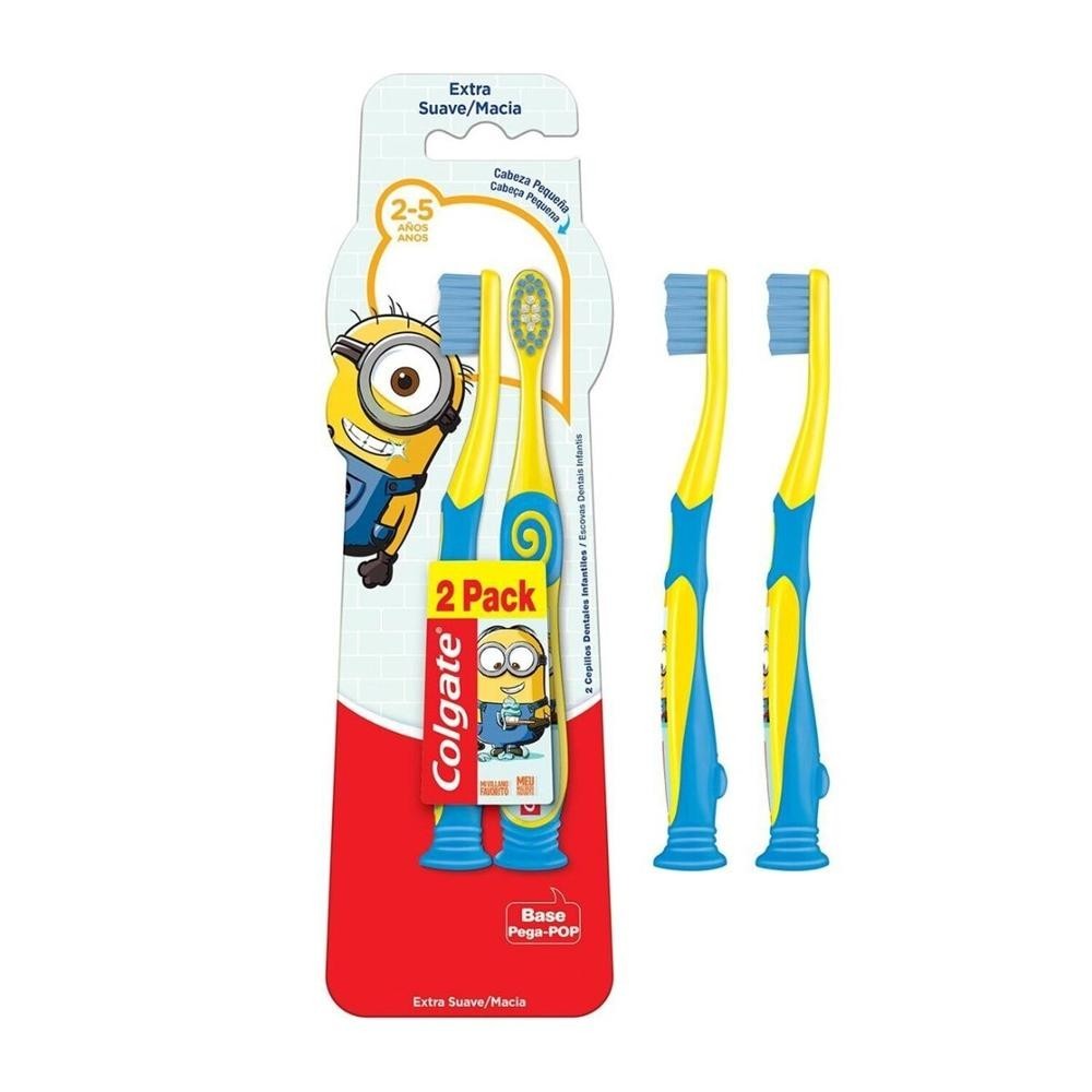 Escova Dental Colgate Infantil Minions 2-5 anos  2 Unidades - Beauty