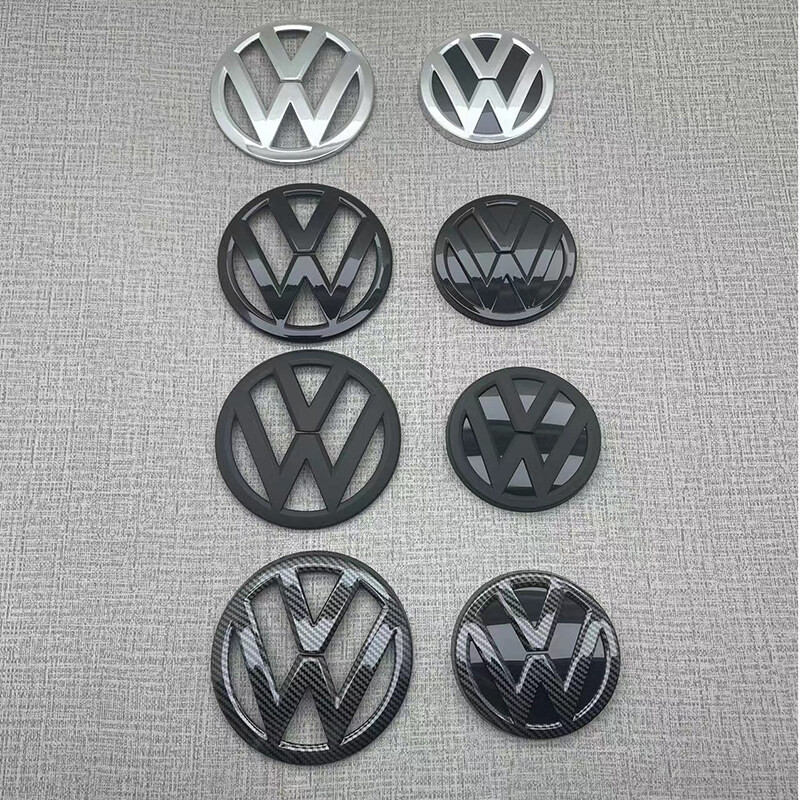 2PCS Logotipo Dianteiro E Traseiro Para Volkswagen VW Golf 6 7 7,5 Emblema Da Grade Dianteira Do Tronco MK6 MK7 Mk7,5 Sinal De Substituição